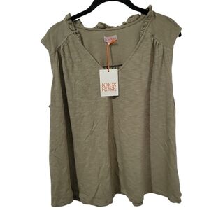 Knox Rose Women's Olive Green Blouse